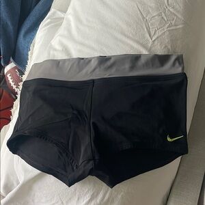 Nike Black and Gray Sports Shorts